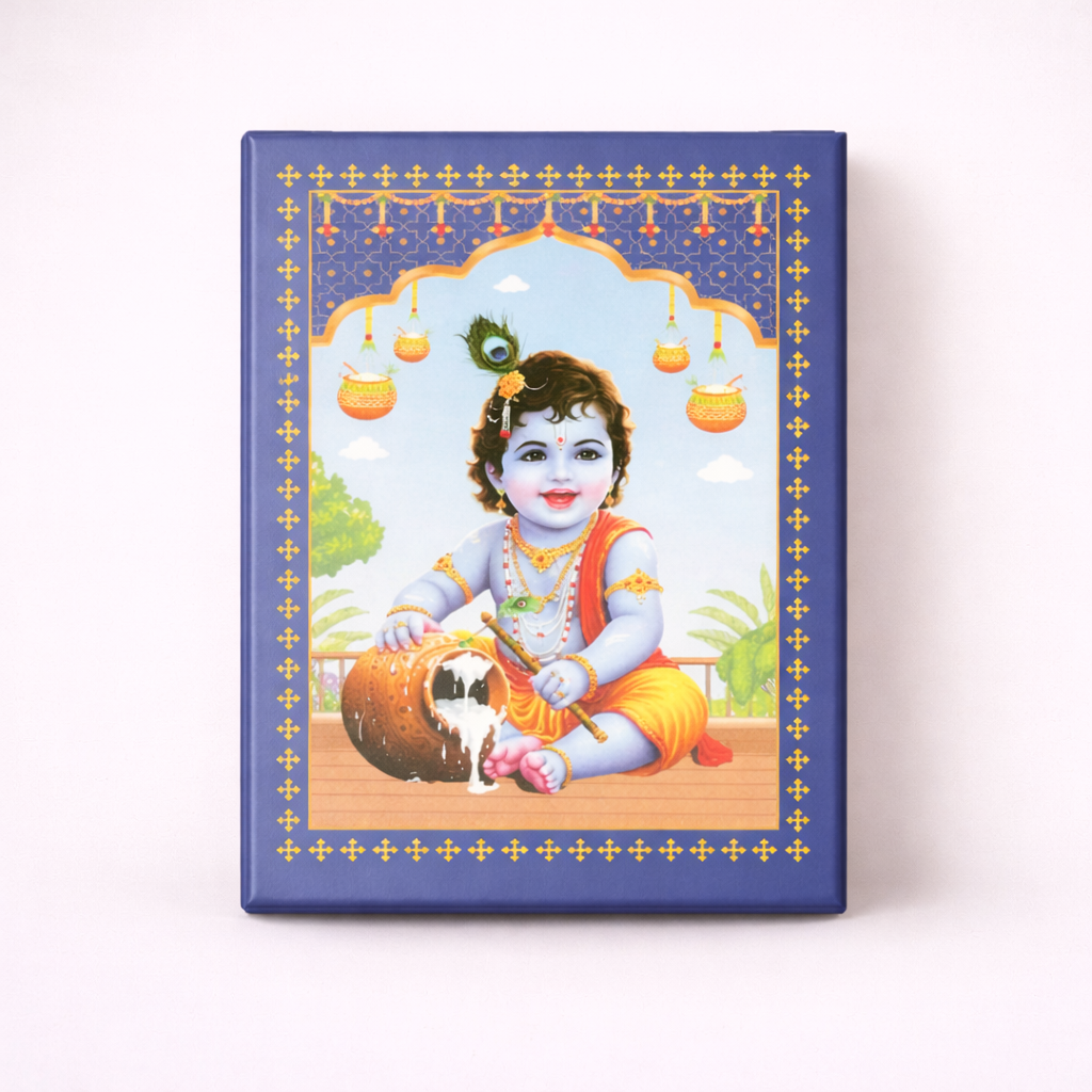 Ladoo Gopal Little Krishna Pure Silver Coin | 1g | 999 Silver