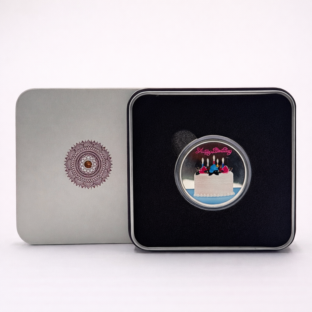 Pure Silver Happy Birthday Coin 10g | Certified 999 Pure Silver