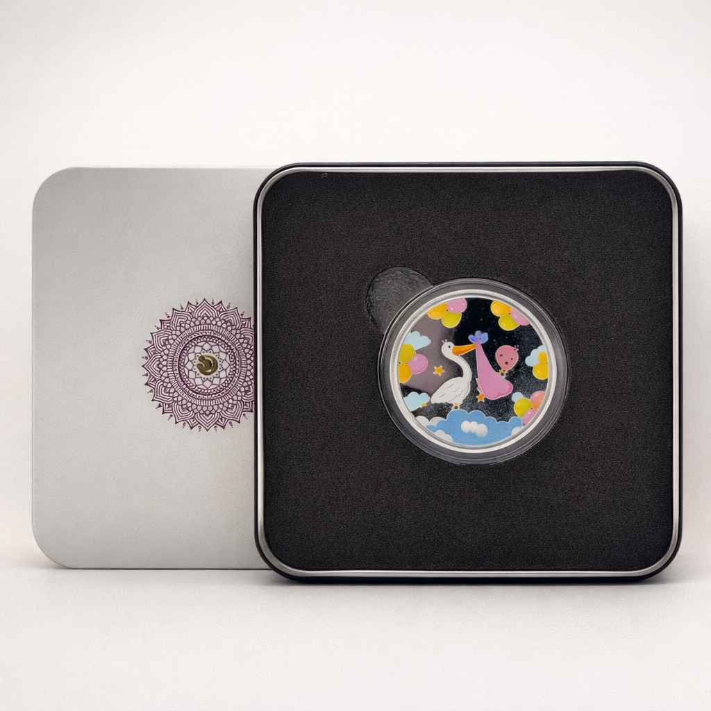 Baby Girl 10 gm Silver Coin