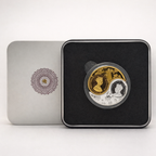 Pure Silver Ganesh Lakshmi Coin | Unique Dual Gold Silver Finish 10g