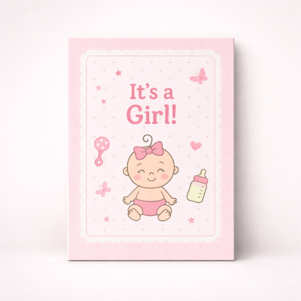 It's a Baby girl 1gm silver coin