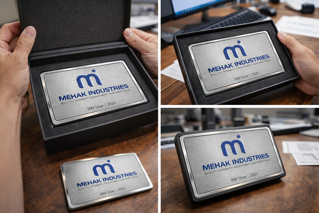Custom Logo Silver Coin for Corporate Gifting | 999 Pure Silver