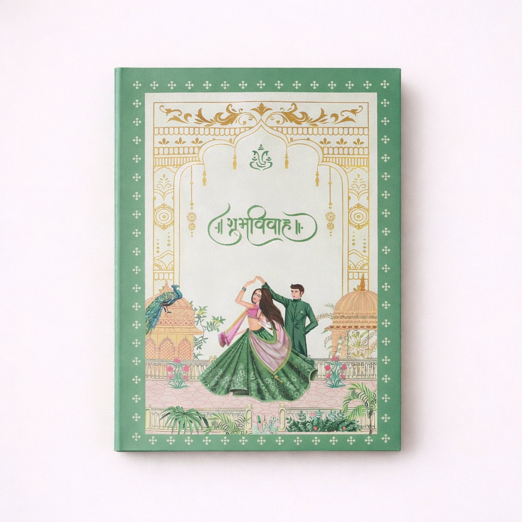 Shubh Vivah 6 gms gift (1gms x 6no.) silver coins Wedding Green