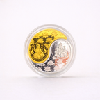 Ganesh Lakshmi Pure Silver Coin 10 Gram — 999 Silver | Gold Silver Finish