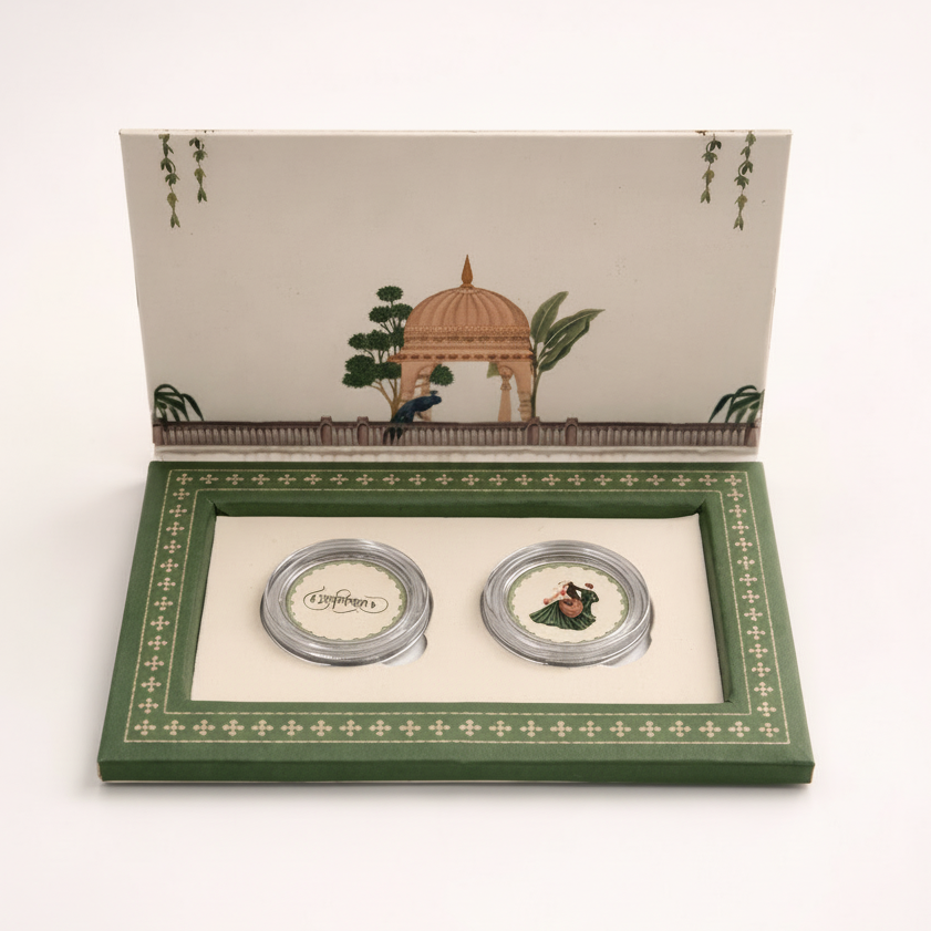Shubh Vivah Pure Silver Coin Set 2gm(1*2) 999 Pure Silver with Certificate