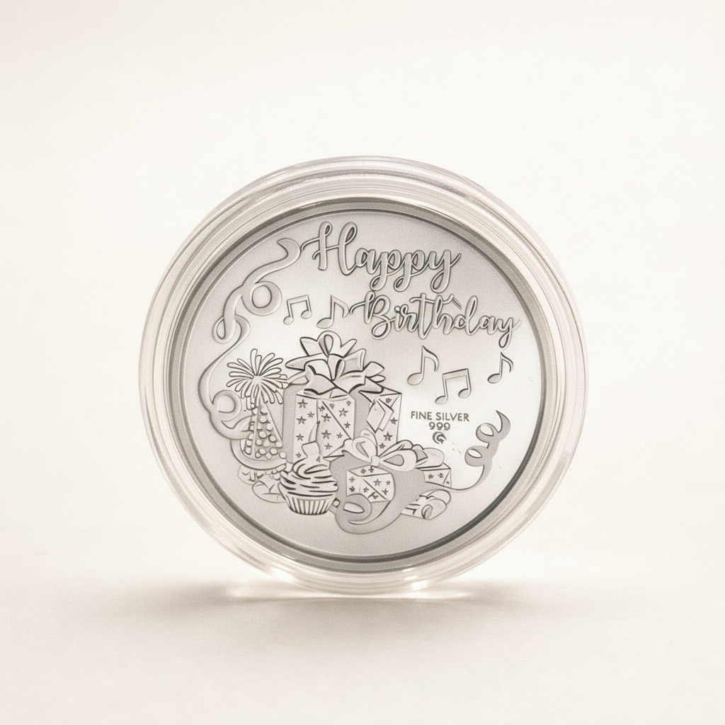 Pure Silver Happy Birthday Coin 20g
