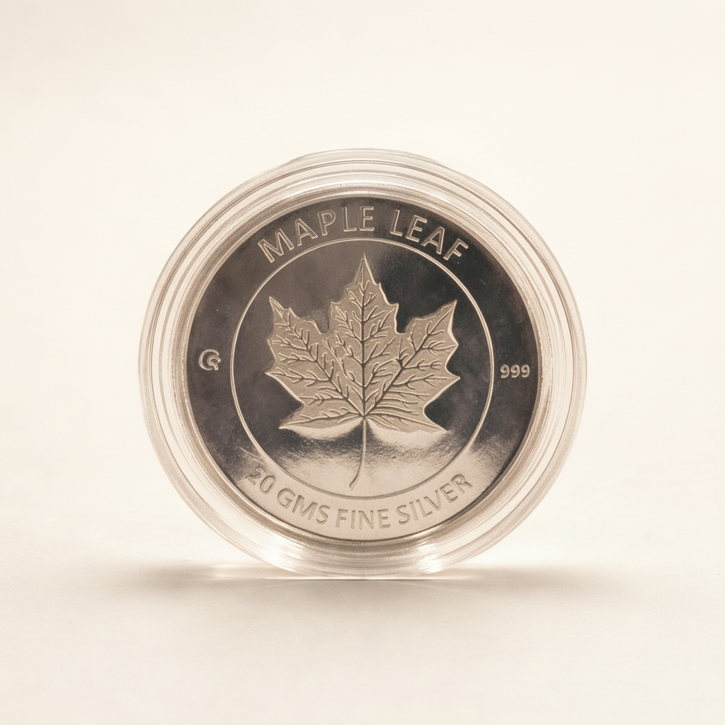 Happy Anniversary colored 10 gms Silver Coin