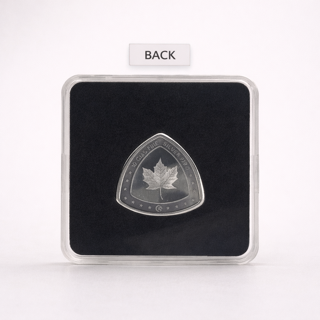 Triangle Silver Coin Dulha Dulhan Coin 10g  999.0 Fine Silver