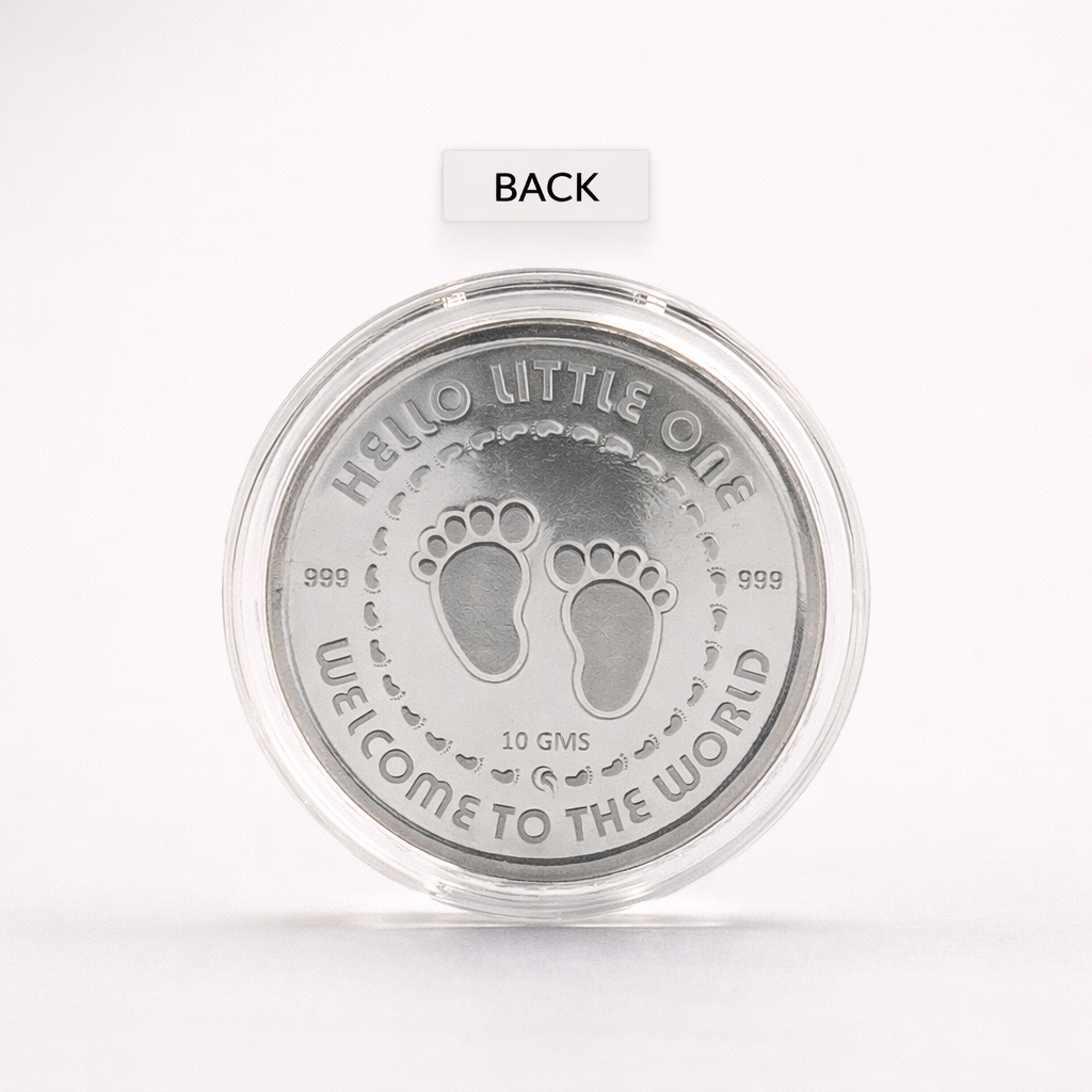 Baby Girl 10 gm Silver Coin