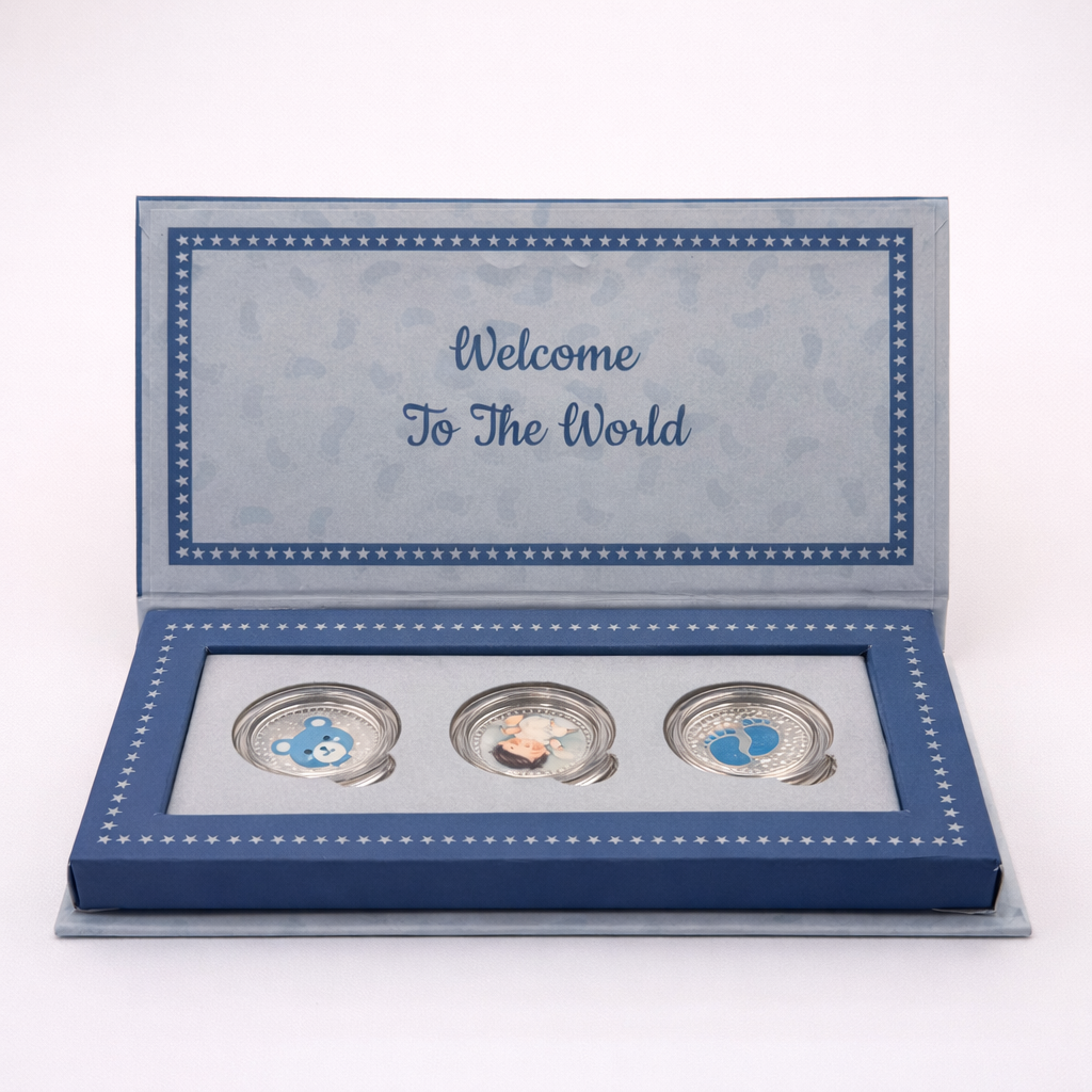 BABY BOY BLESSING SET 3gms ( 1gms x3 no.)