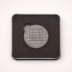 3d Ganesh Coin | Antique Finish 999 Pure Silver 19 gm