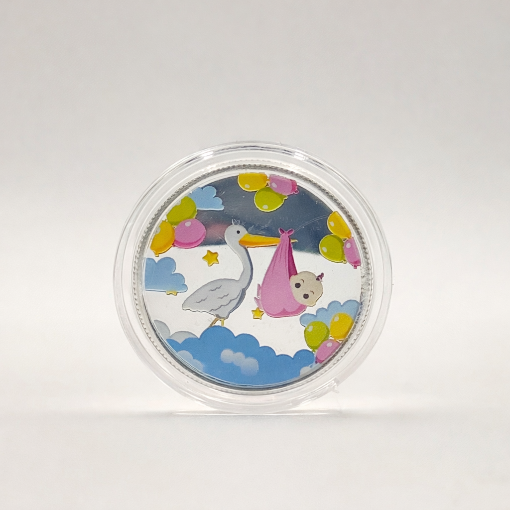 Baby Girl 10 gm Silver Coin