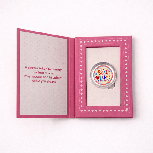 999 Pure Silver Best Wishes Coin 1 Gram