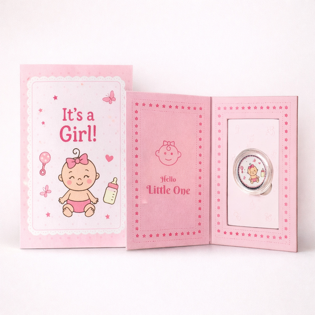 It's a Baby girl 1gm silver coin