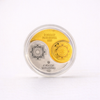 Ganesh Lakshmi Pure Silver Coin 10 Gram — 999 Silver | Gold Silver Finish