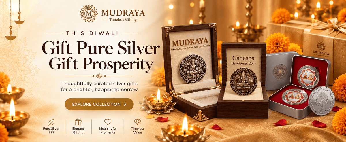 Mudraya pure silver gifting for Diwali