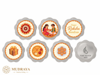 Premium Rakhi Silver Coin Set — 6 Coins of Certified 999 Silver