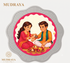Raksha Bandhan 1 Gram 999 Silver Coin for Kids (Orange & Pink)
