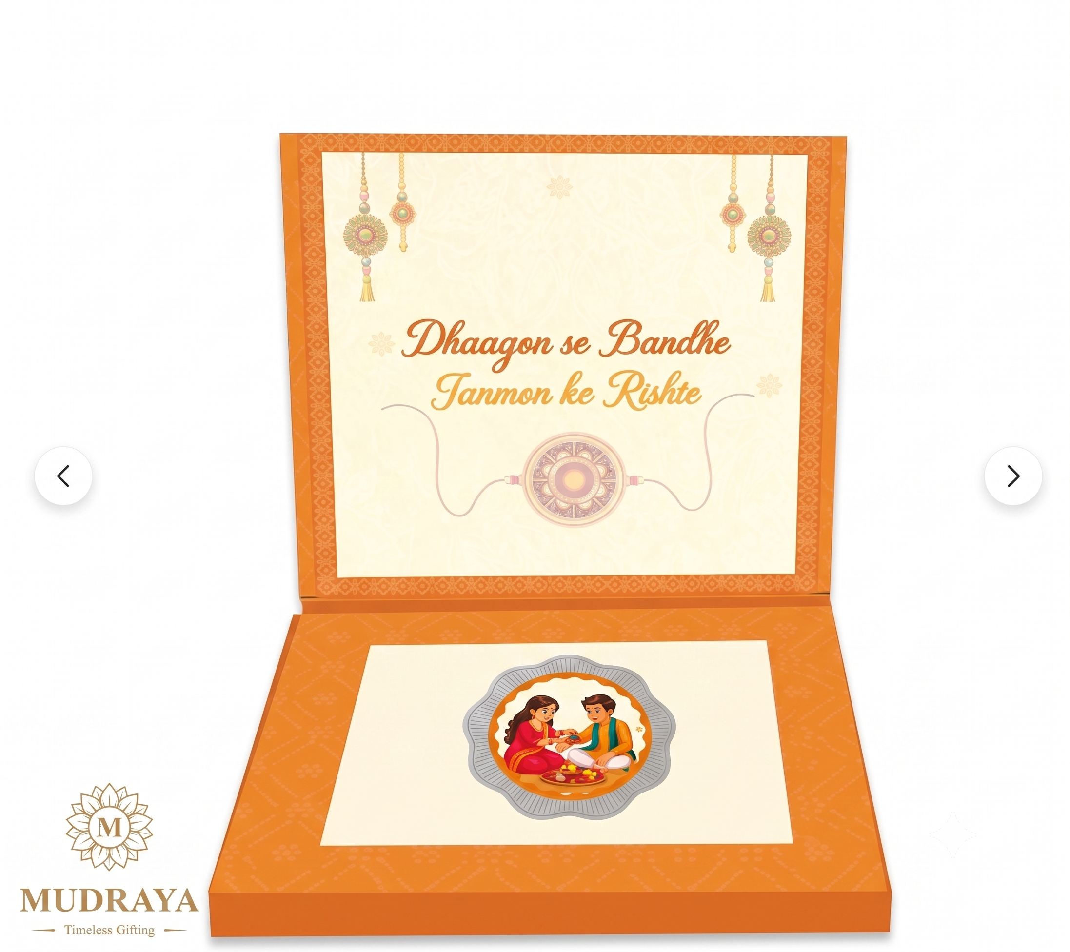 Raksha Bandhan 1 Gram 999 Silver Coin for Kids (Orange & Pink)