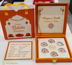 Premium Rakhi Silver Coin Set — 6 Coins of Certified 999 Silver