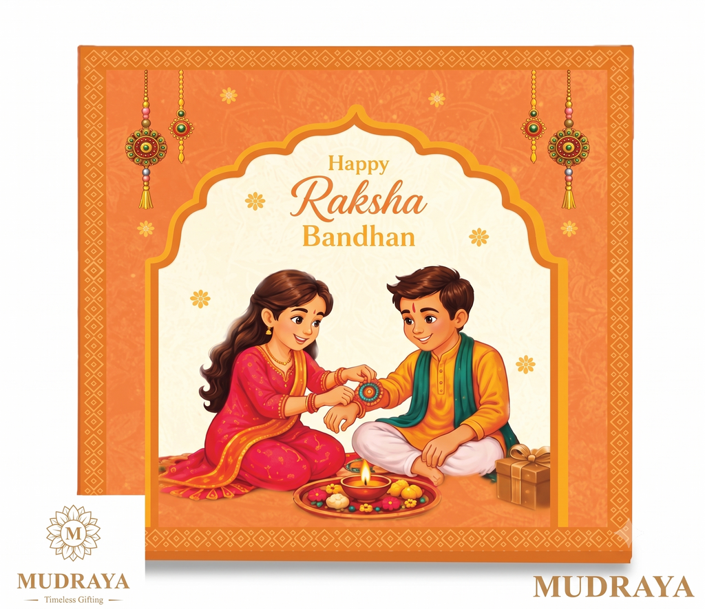 Raksha Bandhan 1 Gram 999 Silver Coin for Kids (Orange & Pink)