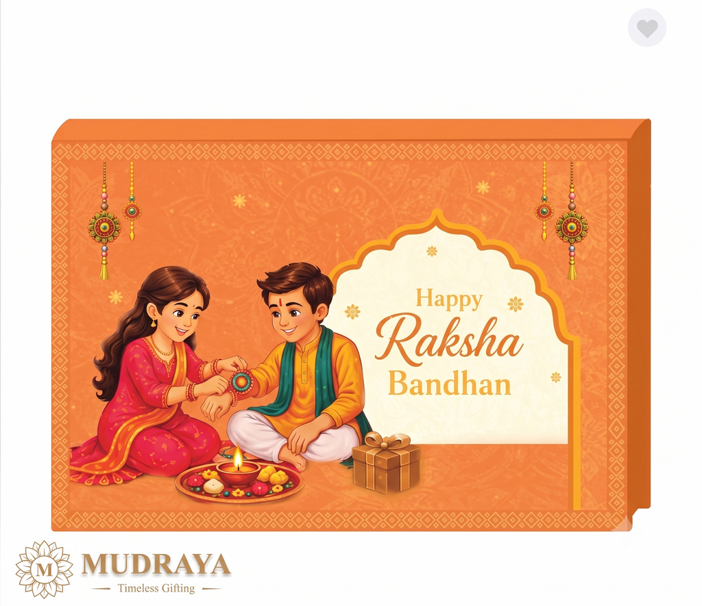 Rakhi Silver Coin Set — 6 Coins of Certified 999 Silver (Orange & Pink)