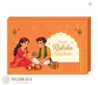 Rakhi Silver Coin Set — 6 Coins of Certified 999 Silver (Orange & Pink)