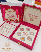 Premium Rakhi Silver Coin Set — 6 Coins of Certified 999 Silver