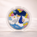 Silver Gift for Baby Boy | Pure Silver Welcome Coin 10g | Best Gift for Godh Bharai, Naamkaran, Annaprashan, Baby Shower & First Birthday | Hello Little One 999 Pure Silver