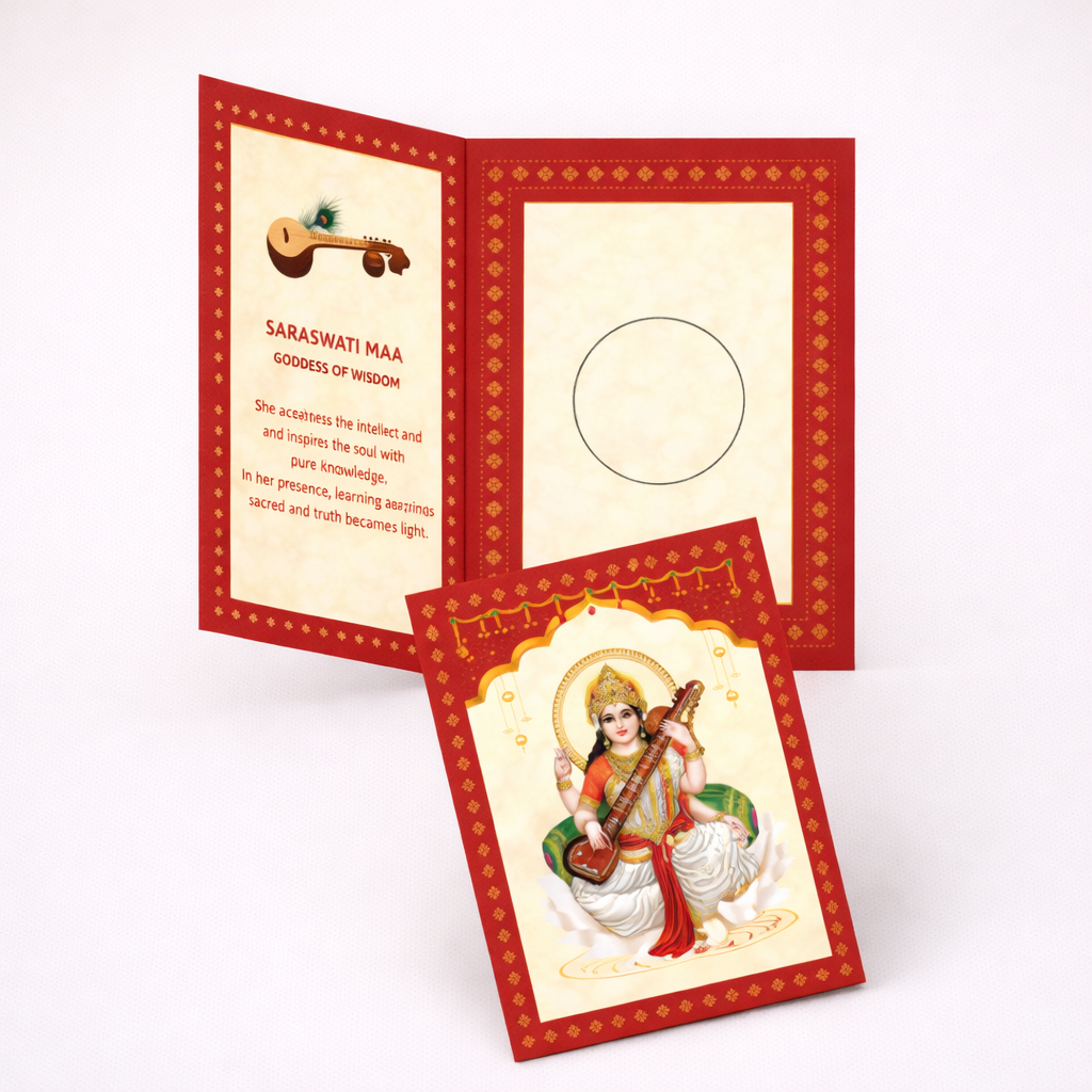 Saraswati Maa Pure Silver Coin | 1g | 999 Silver