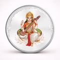 Saraswati Maa Pure Silver Coin | 1g | 999 Silver