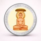 Lord Mahaveer Pure Silver Coin | 1g | 999 Silver