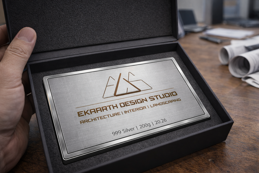 Custom Logo Silver Coin for Corporate Gifting | 999 Pure Silver