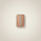 Kalangi Rose Gold Silver Bar with Swarovski Stone — 5 Gram | 999 Pure Silver